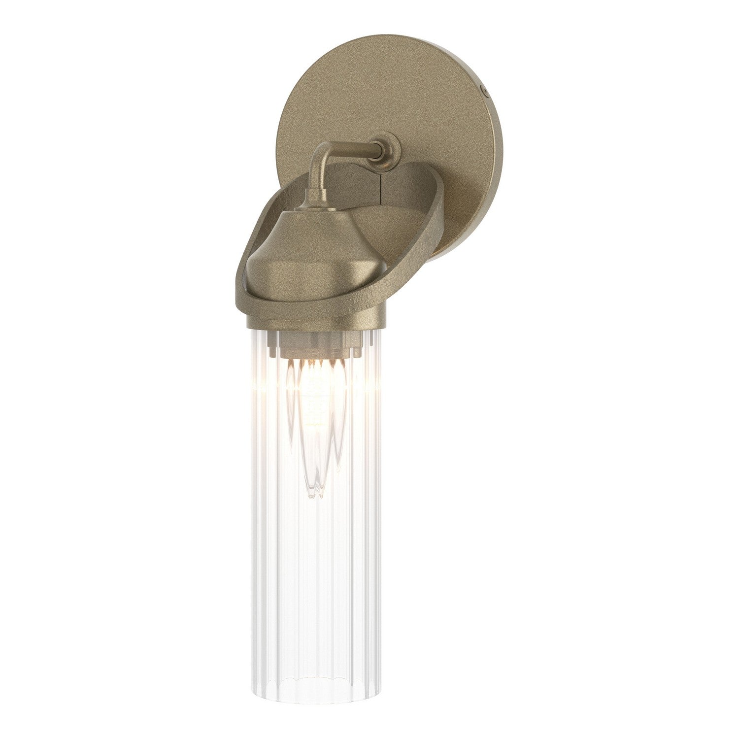 Hubbardton Forge - 201344-SKT-84-ZM0634 - One Light Bath Sconce - Bow - Soft Gold