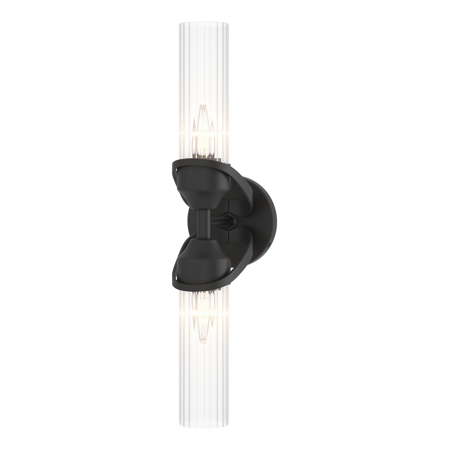 Hubbardton Forge - 201346-SKT-10-ZM0634 - Two Light Bath Sconce - Bow - Black