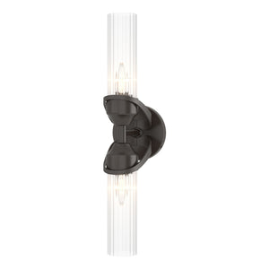 Hubbardton Forge - 201346-SKT-14-ZM0634 - Two Light Bath Sconce - Bow - Oil Rubbed Bronze