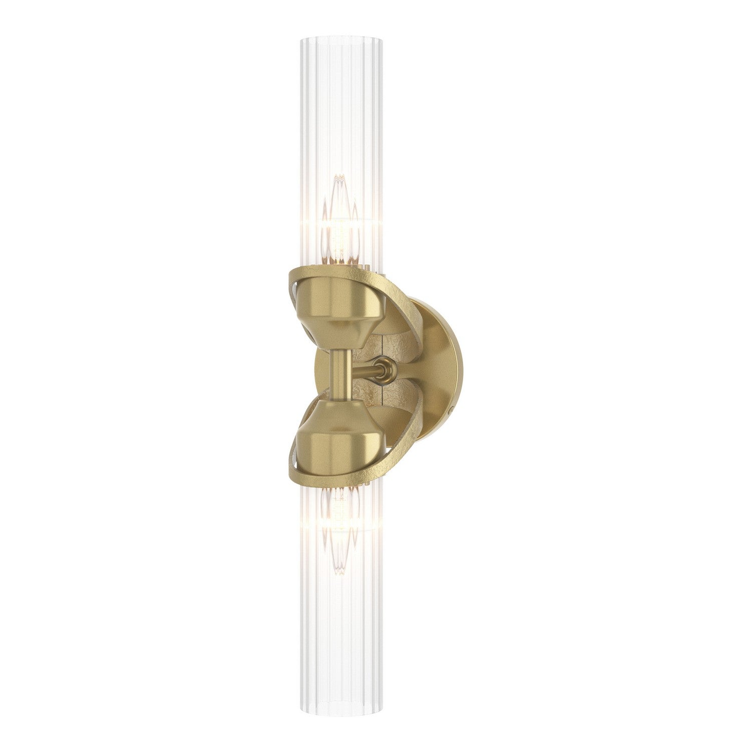 Hubbardton Forge - 201346-SKT-86-ZM0634 - Two Light Bath Sconce - Bow - Modern Brass