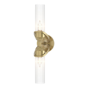 Hubbardton Forge - 201346-SKT-86-ZM0634 - Two Light Bath Sconce - Bow - Modern Brass