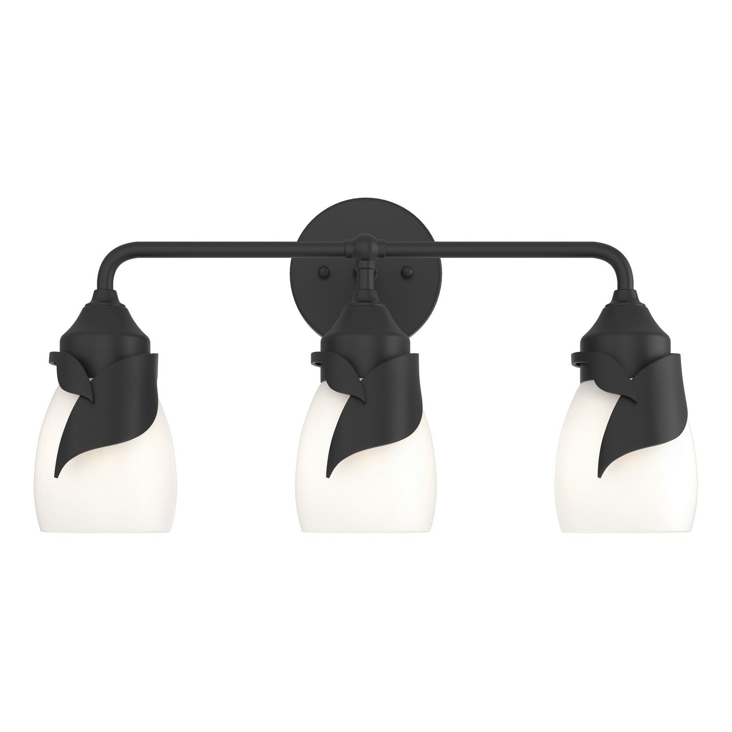 Hubbardton Forge - 201352-SKT-10-GG0330 - Lapas 3-Light Bath Sconce - Lapas - Black