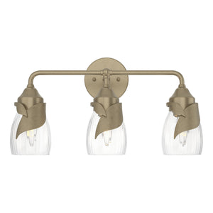 Hubbardton Forge - 201352-SKT-84-LL0330 - Three Light Bath Sconce - Lapas - Soft Gold