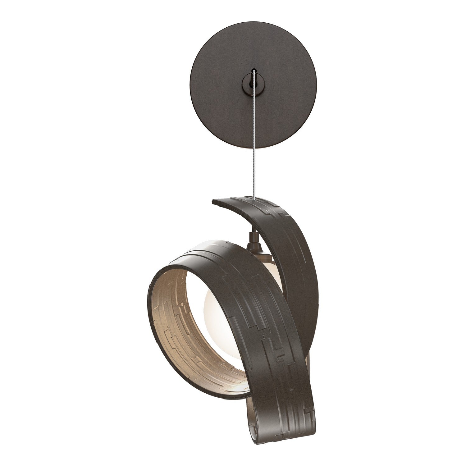 Hubbardton Forge - 201353-SKT-05-GG0711 - LED Wall Sconce - Riza - Bronze