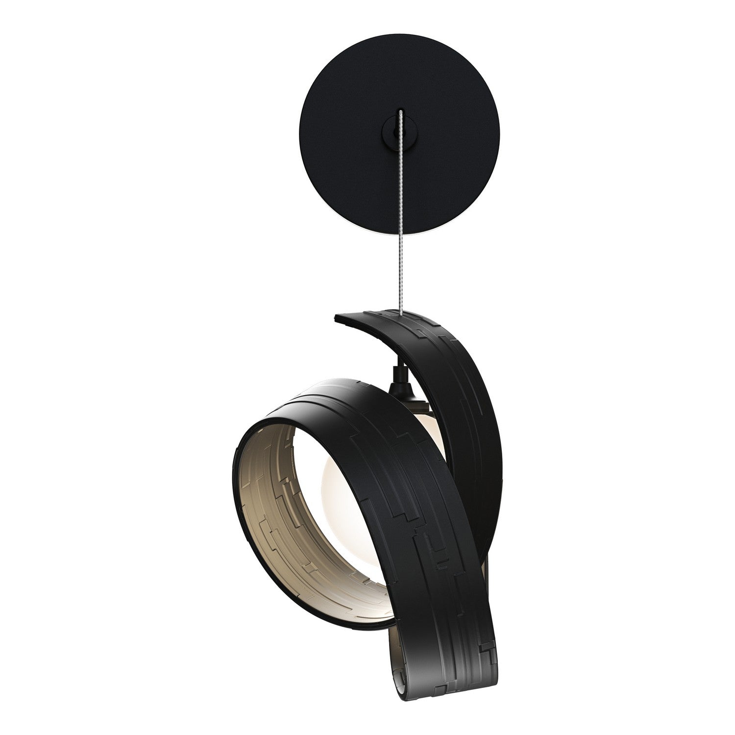 Hubbardton Forge - 201353-SKT-10-GG0711 - LED Wall Sconce - Riza - Black