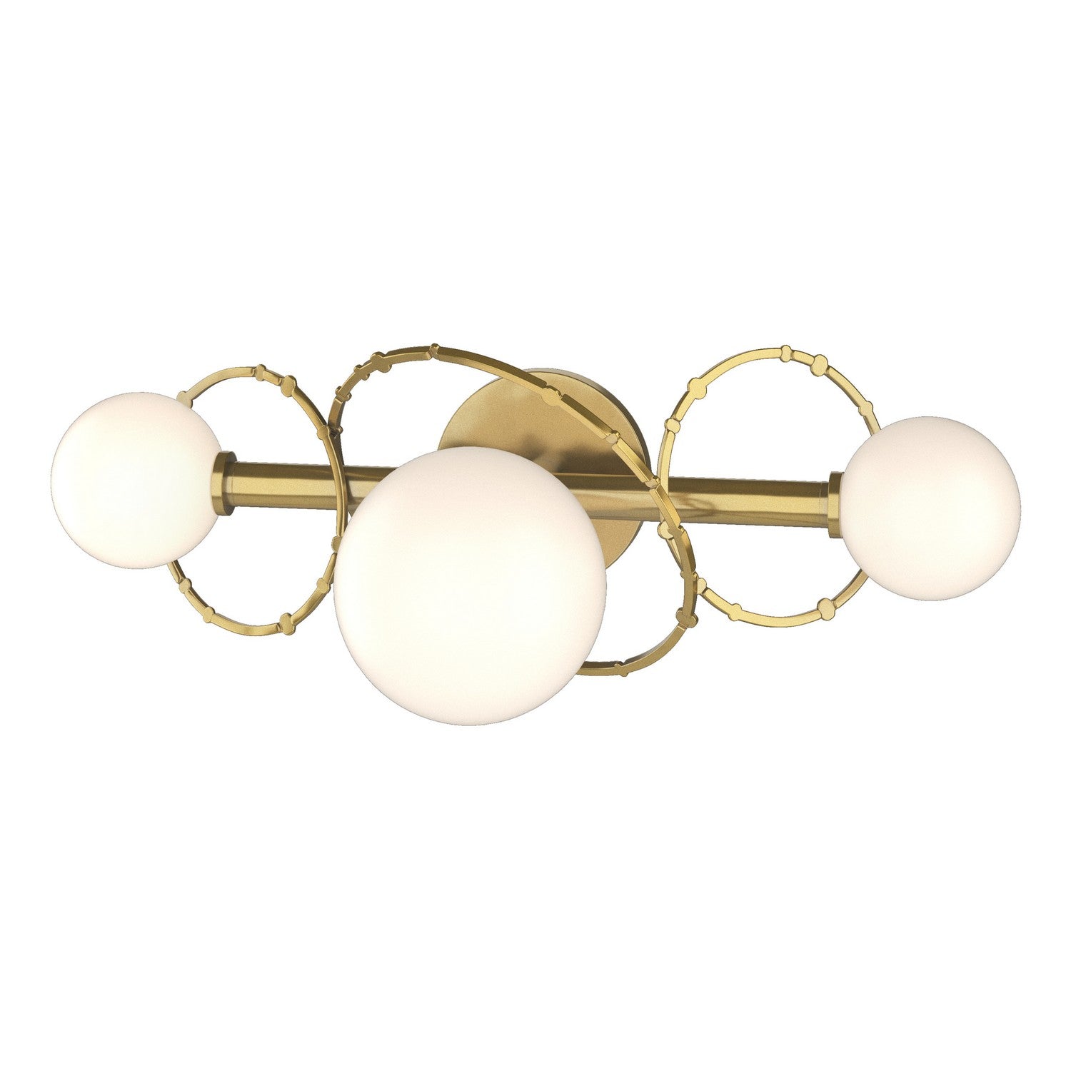 Hubbardton Forge - 201360-SKT-86-GG0712 - Three Light Bath Sconce - Olympus - Modern Brass