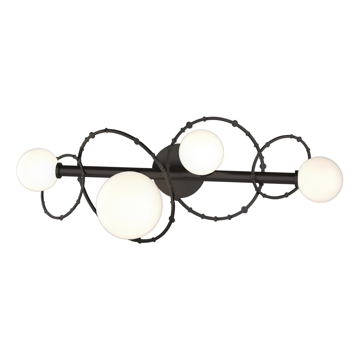 Hubbardton Forge - 201361-SKT-14-GG0712 - Four Light Bath Sconce - Olympus - Oil Rubbed Bronze