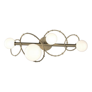 Hubbardton Forge - 201361-SKT-84-GG0712 - Four Light Bath Sconce - Olympus - Soft Gold