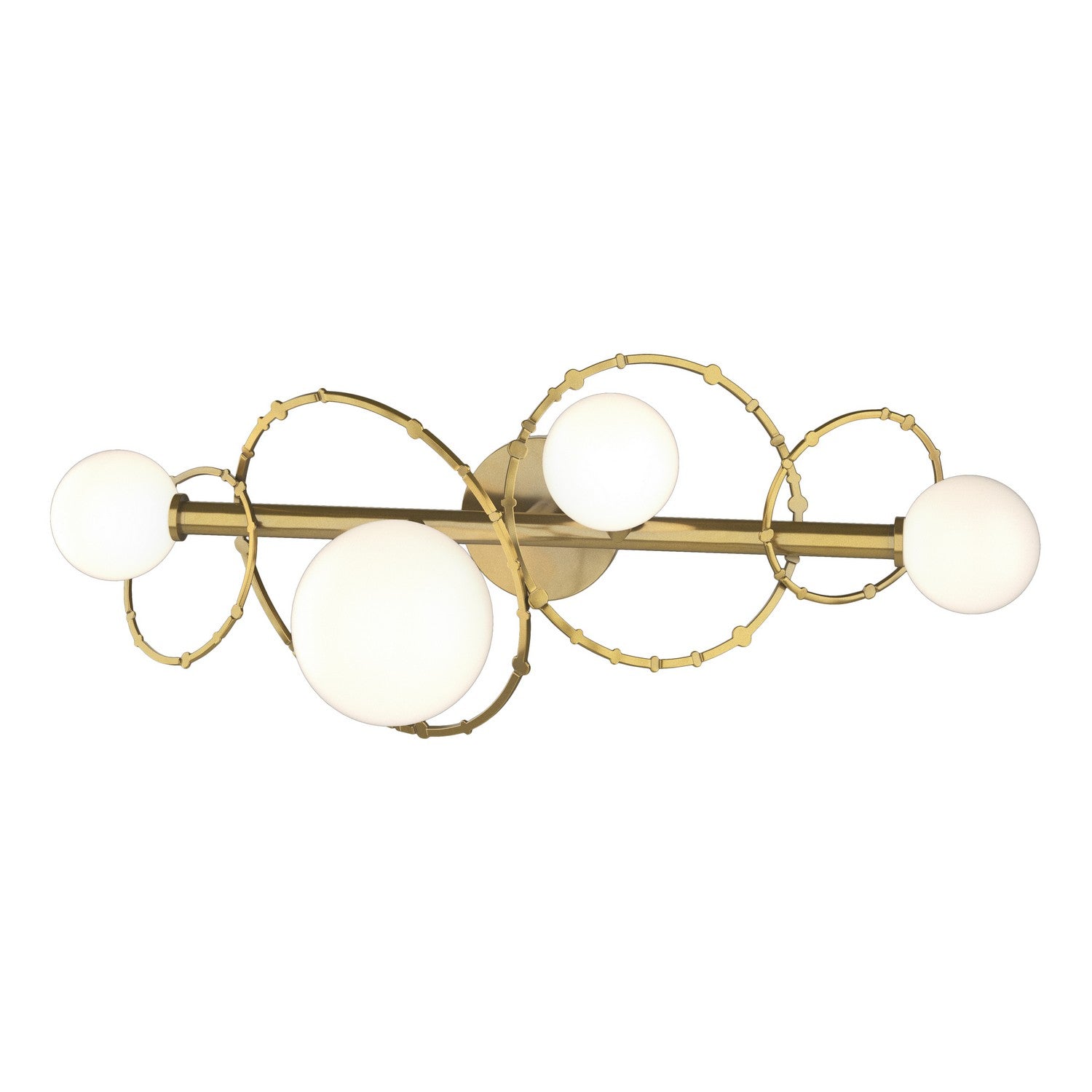 Hubbardton Forge - 201361-SKT-86-GG0712 - Four Light Bath Sconce - Olympus - Modern Brass