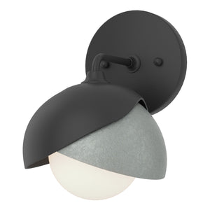 Hubbardton Forge - 201374-SKT-10-82-GG0711 - One Light Bath Sconce - Brooklyn - Black