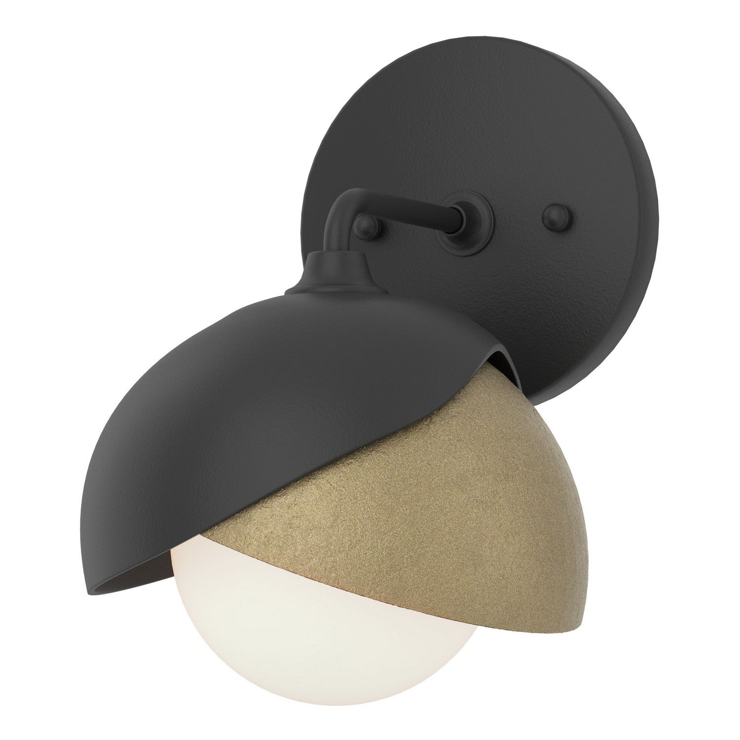 Hubbardton Forge - 201374-SKT-10-84-GG0711 - One Light Bath Sconce - Brooklyn - Black