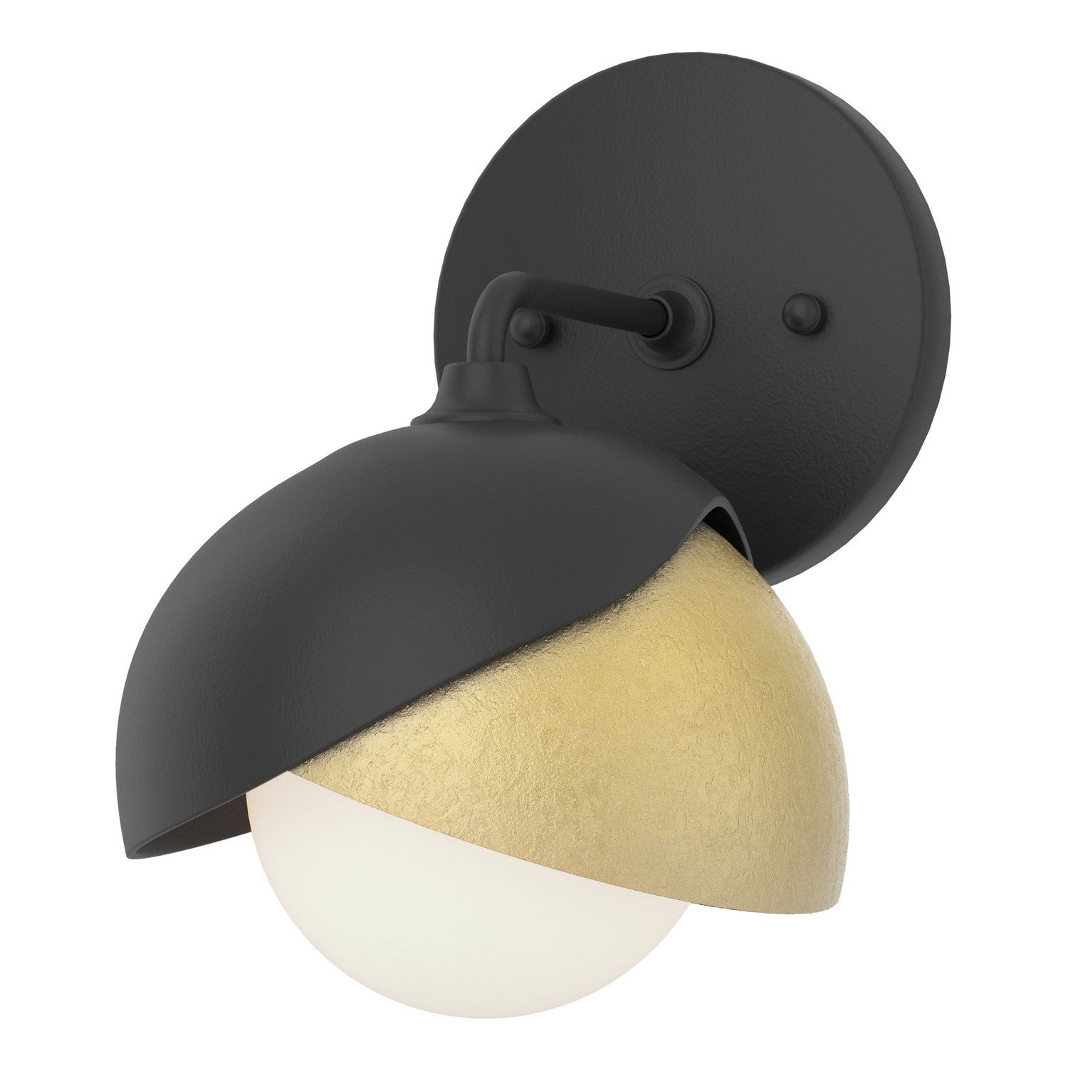 Hubbardton Forge - 201374-SKT-10-86-GG0711 - One Light Bath Sconce - Brooklyn - Black