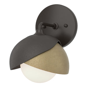 Hubbardton Forge - 201374-SKT-14-84-GG0711 - One Light Bath Sconce - Brooklyn - Oil Rubbed Bronze