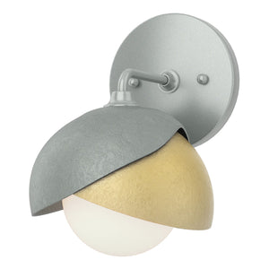 Hubbardton Forge - 201374-SKT-82-86-GG0711 - One Light Bath Sconce - Brooklyn - Vintage Platinum