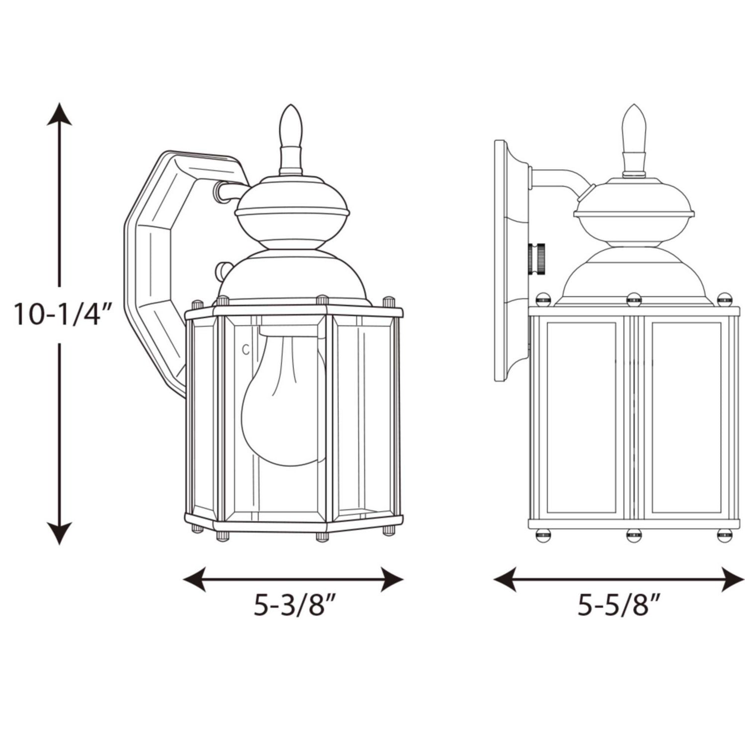 Progress Lighting - P5756-10 - One Light Wall Lantern - BrassGUARD Lantern - Polished Brass