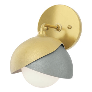 Hubbardton Forge - 201374-SKT-86-82-GG0711 - One Light Bath Sconce - Brooklyn - Modern Brass
