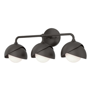 Hubbardton Forge - 201375-SKT-14-14-GG0711 - Three Light Bath Sconce - Brooklyn - Oil Rubbed Bronze