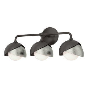 Hubbardton Forge - 201375-SKT-14-85-GG0711 - Three Light Bath Sconce - Brooklyn - Oil Rubbed Bronze