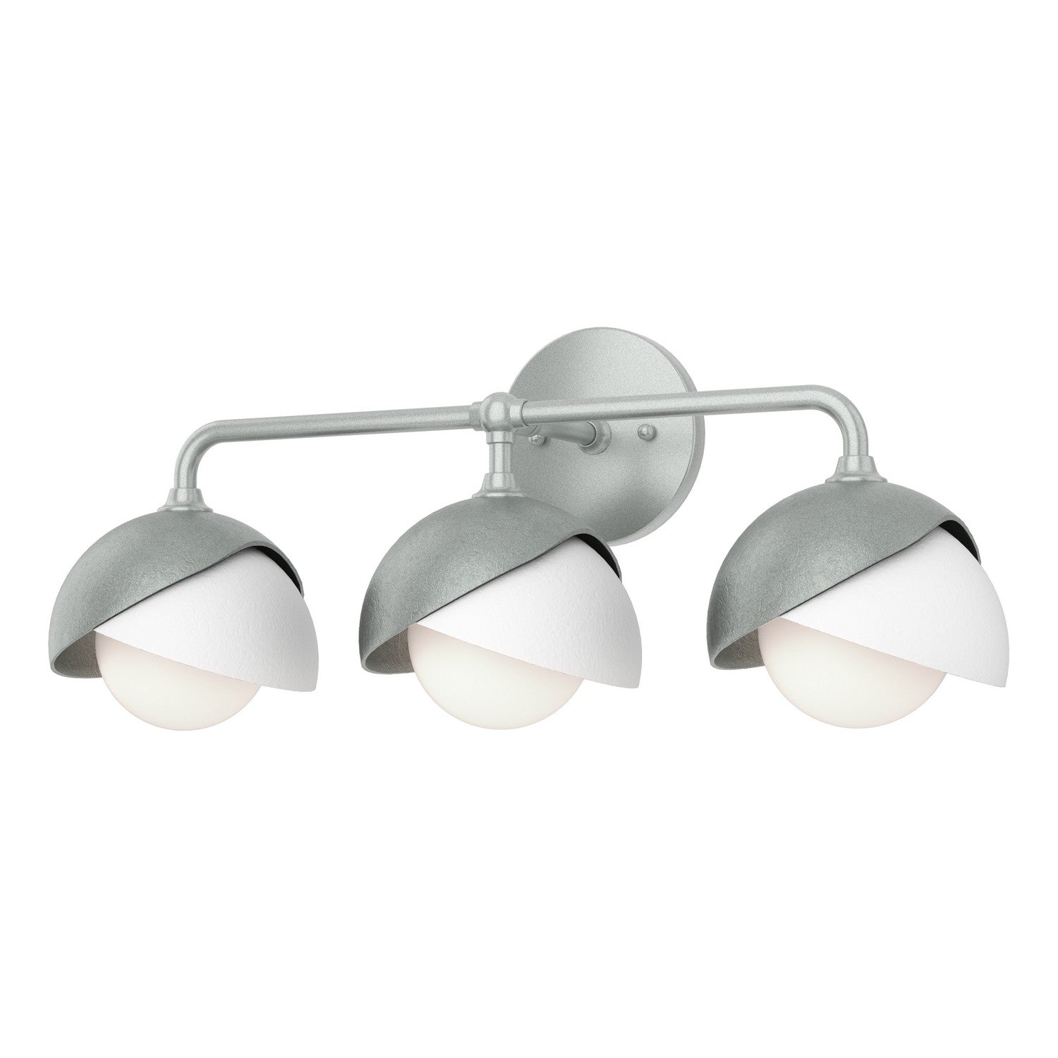 Hubbardton Forge - 201375-SKT-82-02-GG0711 - Three Light Wall Sconce - Brooklyn - Vintage Platinum