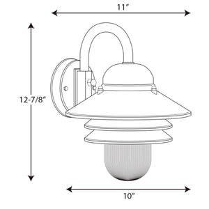 Progress Lighting - P5645-30 - One Light Wall Lantern - Newport - White