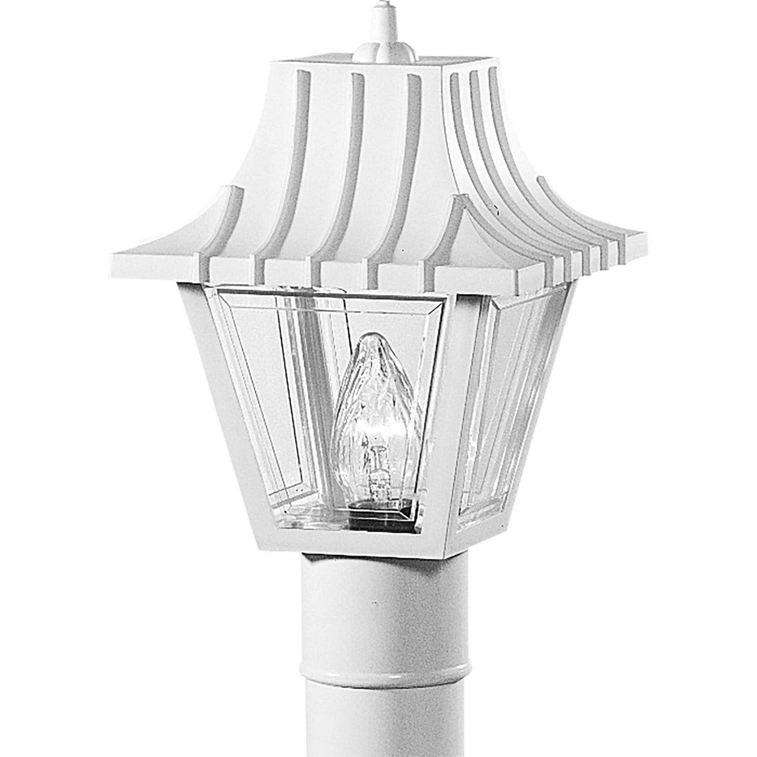 Progress Lighting - P5414-30 - One Light Post Lantern - Mansard - White