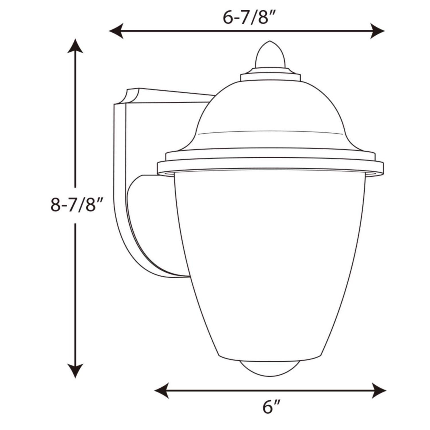 Progress Lighting - P5844-30 - One Light Wall Lantern - Polycarbonate Outdoor - White