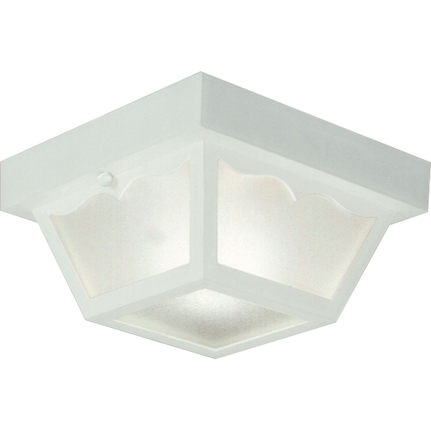 Progress Lighting - P5744-30 - One Light Outdoor Flush Mount - Ceiling Mount - Polycarbonate - White