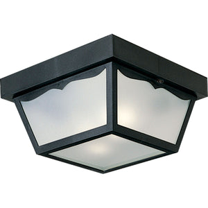 Progress Lighting - P5745-31 - Two Light Outdoor Flush Mount - Ceiling Mount - Polycarbonate - Black