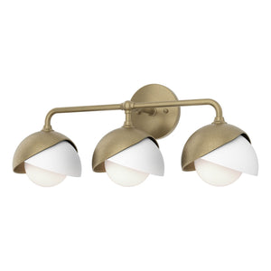 Hubbardton Forge - 201375-SKT-84-02-GG0711 - Three Light Wall Sconce - Brooklyn - Soft Gold