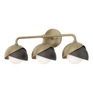 Hubbardton Forge - 201375-SKT-84-14-GG0711 - Three Light Bath Sconce - Brooklyn - Soft Gold