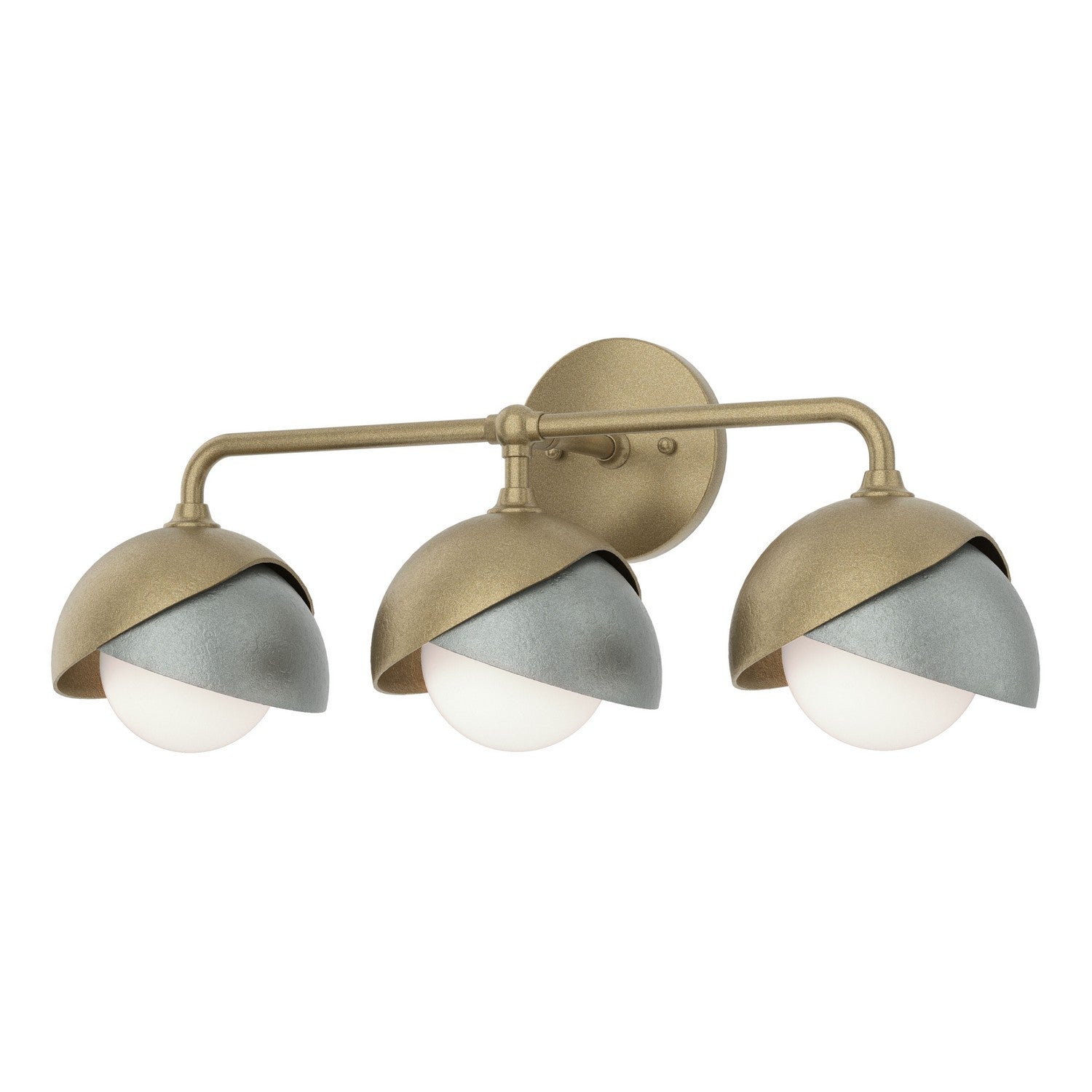 Hubbardton Forge - 201375-SKT-84-82-GG0711 - Three Light Bath Sconce - Brooklyn - Soft Gold