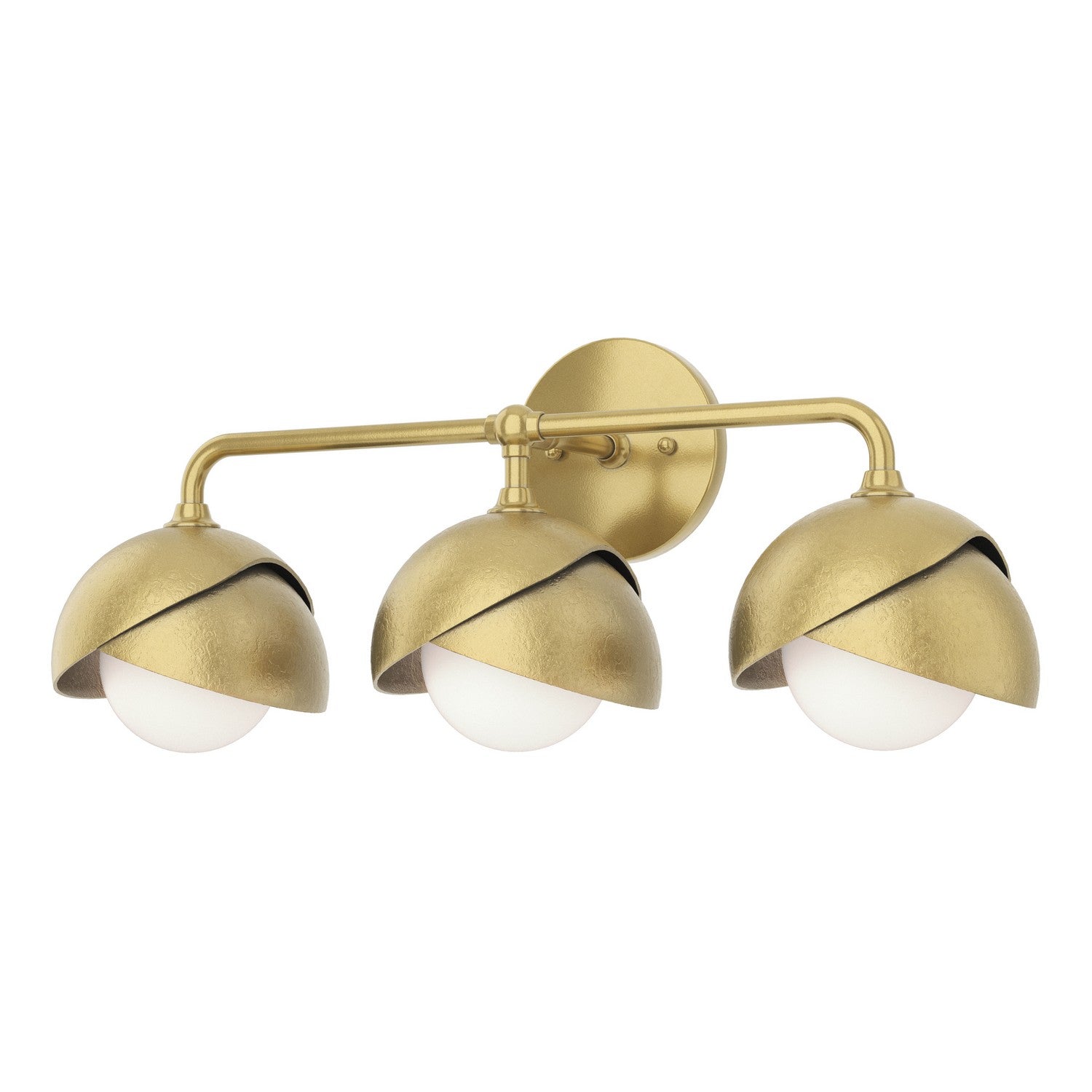 Hubbardton Forge - 201375-SKT-86-86-GG0711 - Three Light Bath Sconce - Brooklyn - Modern Brass