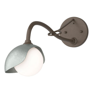 Hubbardton Forge - 201376-SKT-05-82-GG0711 - One Light Wall Sconce - Brooklyn - Bronze