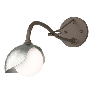 Hubbardton Forge - 201376-SKT-05-85-GG0711 - One Light Wall Sconce - Brooklyn - Bronze
