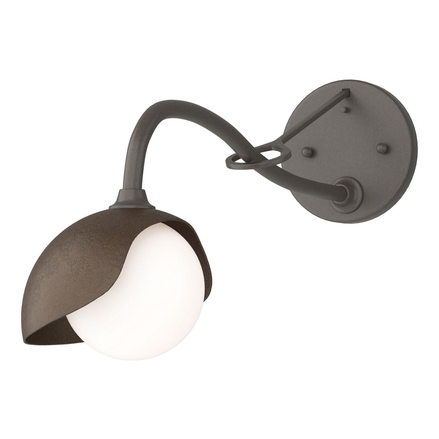 Hubbardton Forge - 201376-SKT-07-05-GG0711 - One Light Wall Sconce - Brooklyn - Dark Smoke