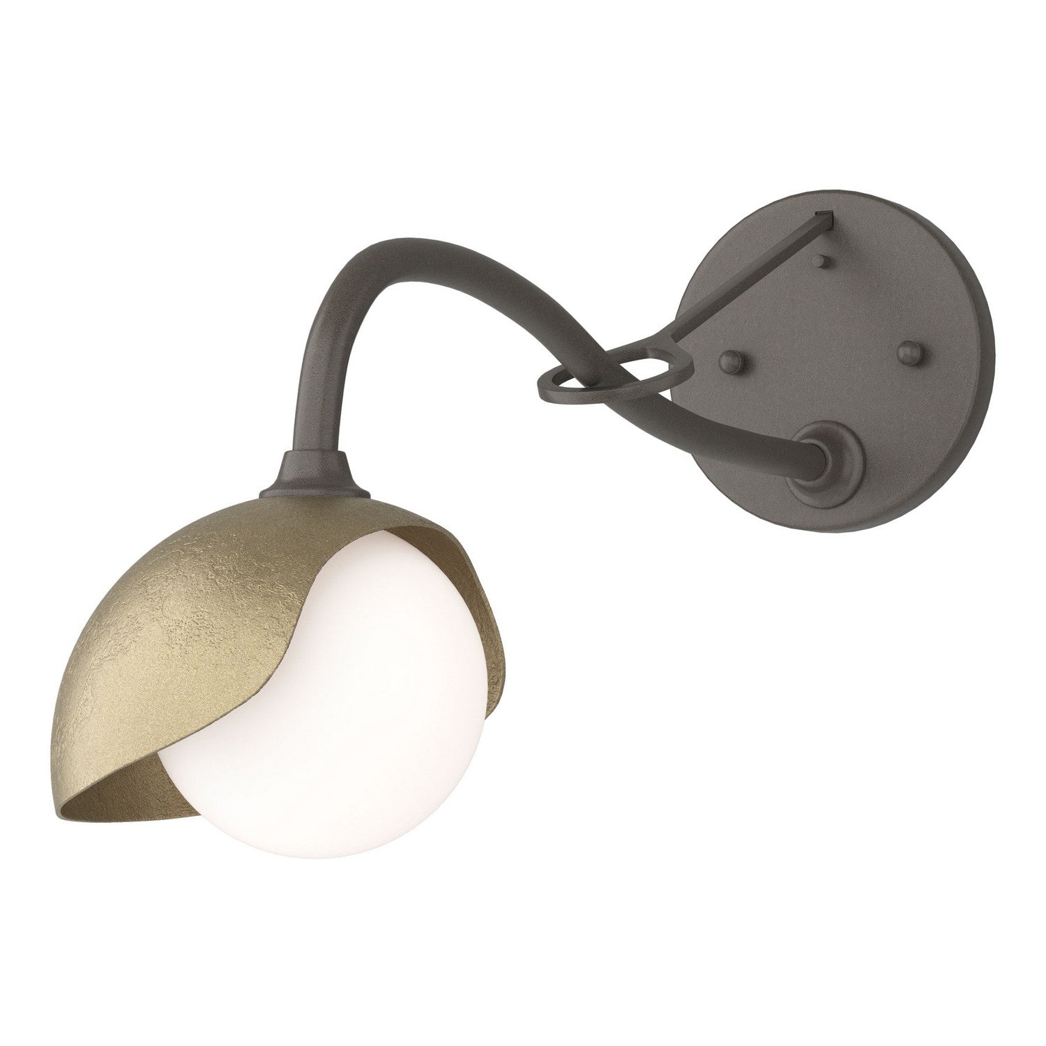 Hubbardton Forge - 201376-SKT-07-84-GG0711 - One Light Wall Sconce - Brooklyn - Dark Smoke
