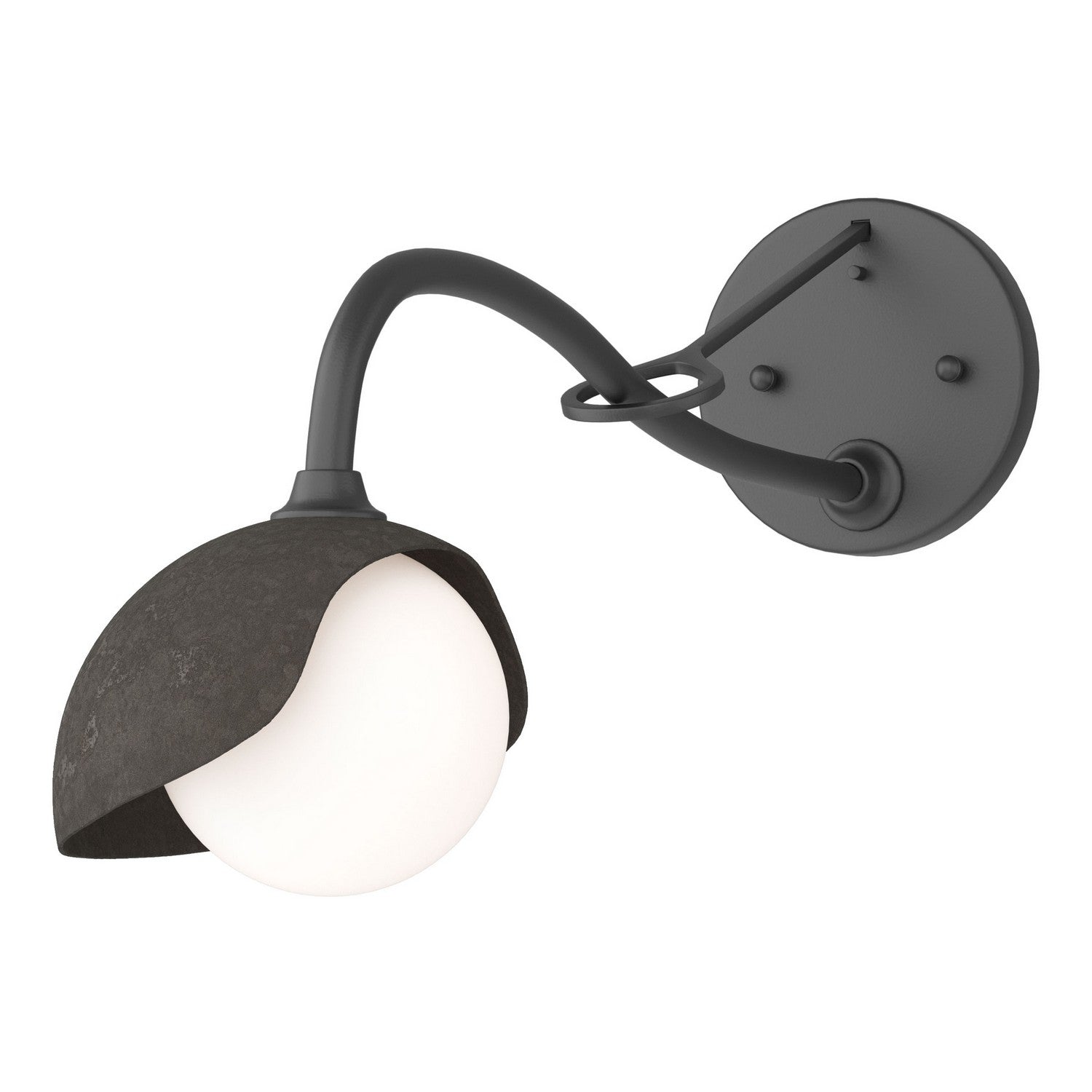 Hubbardton Forge - 201376-SKT-10-07-GG0711 - One Light Wall Sconce - Brooklyn - Black