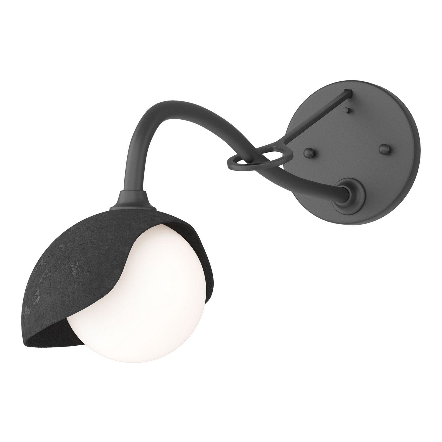 Hubbardton Forge - 201376-SKT-10-10-GG0711 - One Light Wall Sconce - Brooklyn - Black
