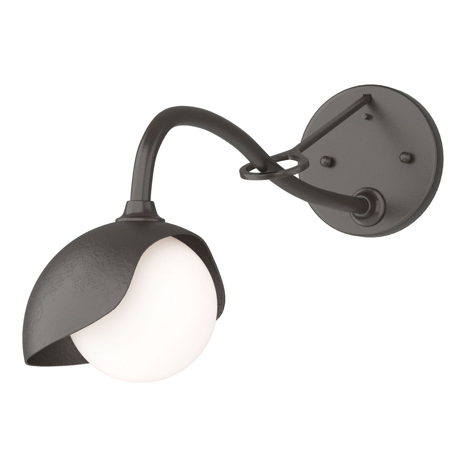 Hubbardton Forge - 201376-SKT-14-14-GG0711 - Brooklyn 1-Light Single Shade Long-Arm Sconce - Brooklyn - Oil Rubbed Bronze
