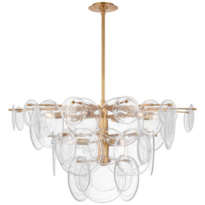 Visual Comfort Signature - ARN 5450G-CSG - Nine Light Chandelier - Loire - Gild