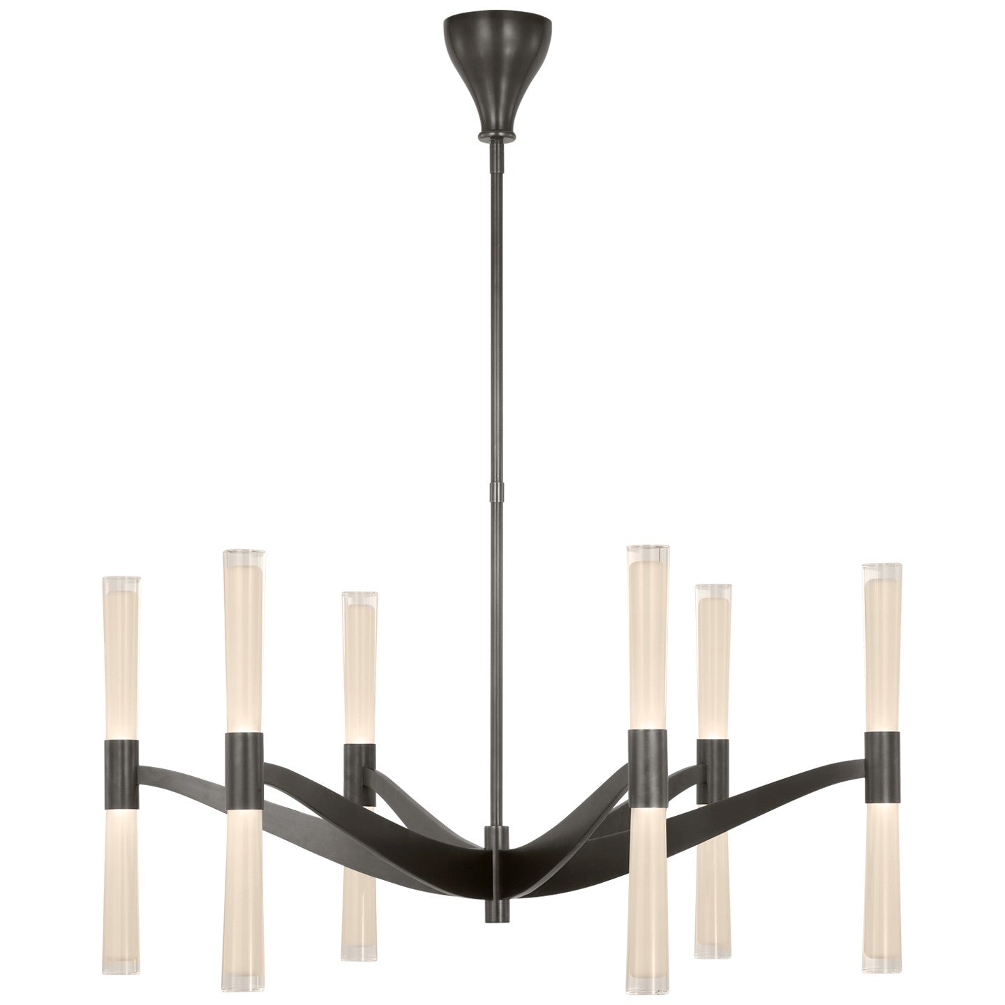 Visual Comfort Signature - ARN 5470BZ-WG - LED Chandelier - Brenta - Bronze