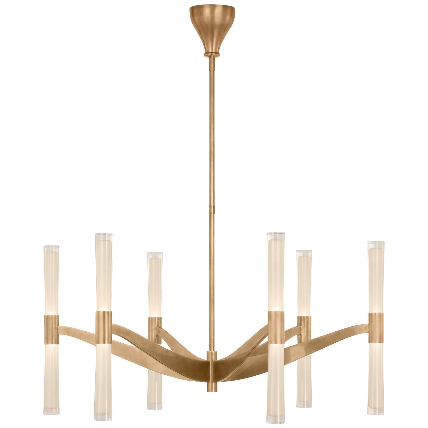 Visual Comfort Signature - ARN 5470HAB-WG - LED Chandelier - Brenta - Hand-Rubbed Antique Brass