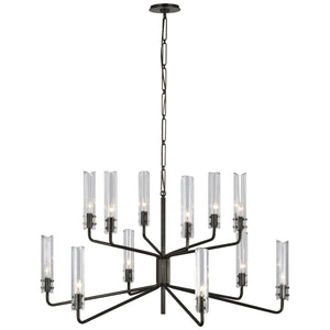 Visual Comfort Signature - ARN 5484BZ-CG - LED Chandelier - Casoria - Bronze