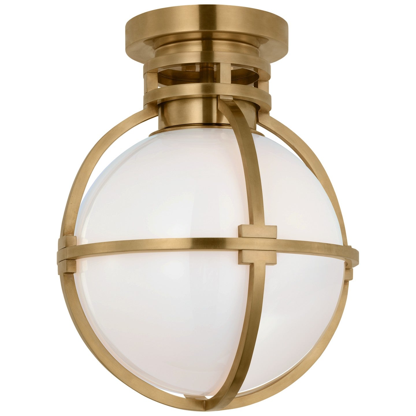 Visual Comfort Signature - CHC 4483AB-WG - LED Flush Mount - Gracie - Antique-Burnished Brass