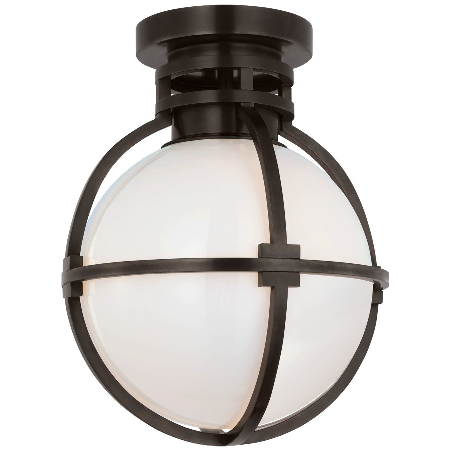 Visual Comfort Signature - CHC 4483BZ-WG - LED Flush Mount - Gracie - Bronze