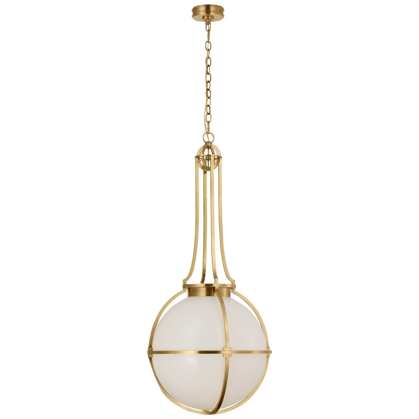 Visual Comfort Signature - CHC 5484AB-WG - LED Pendant - Gracie - Antique-Burnished Brass