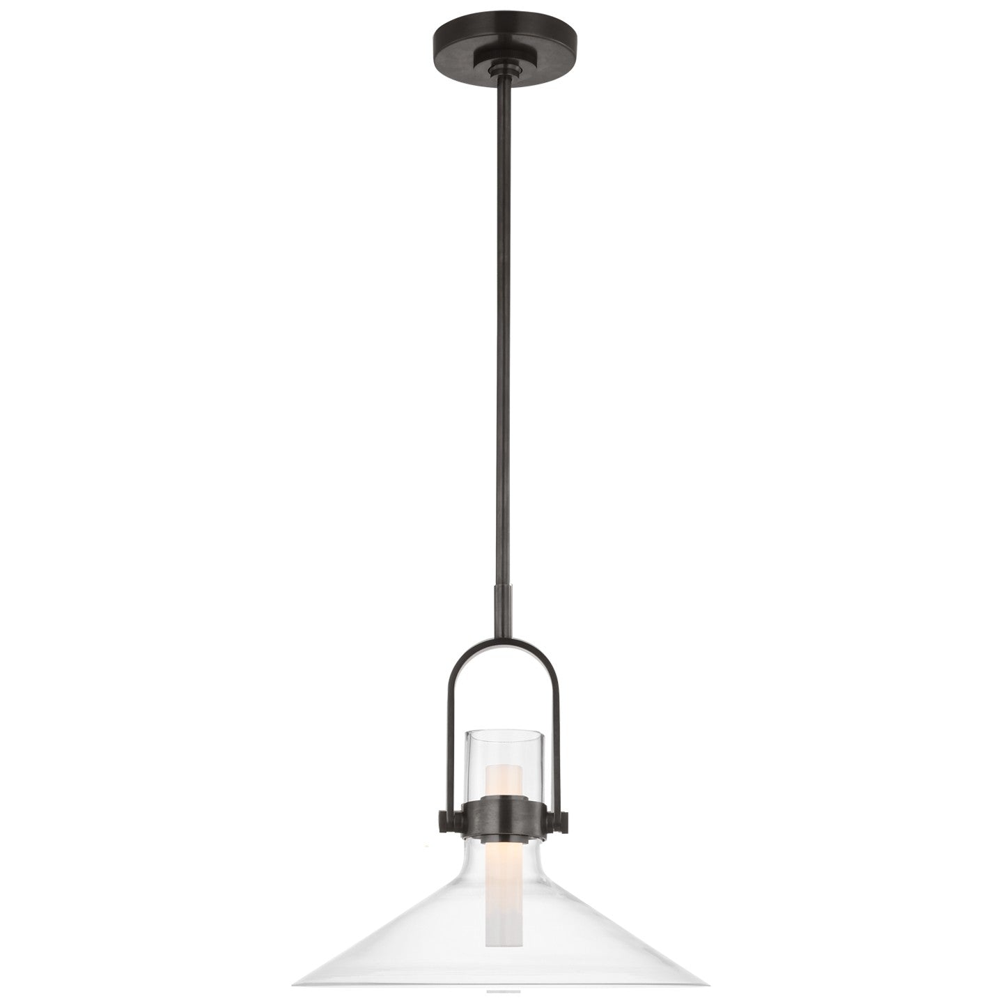 Visual Comfort Signature - IKF 5450BZ-CG - LED Pendant - Larkin - Bronze