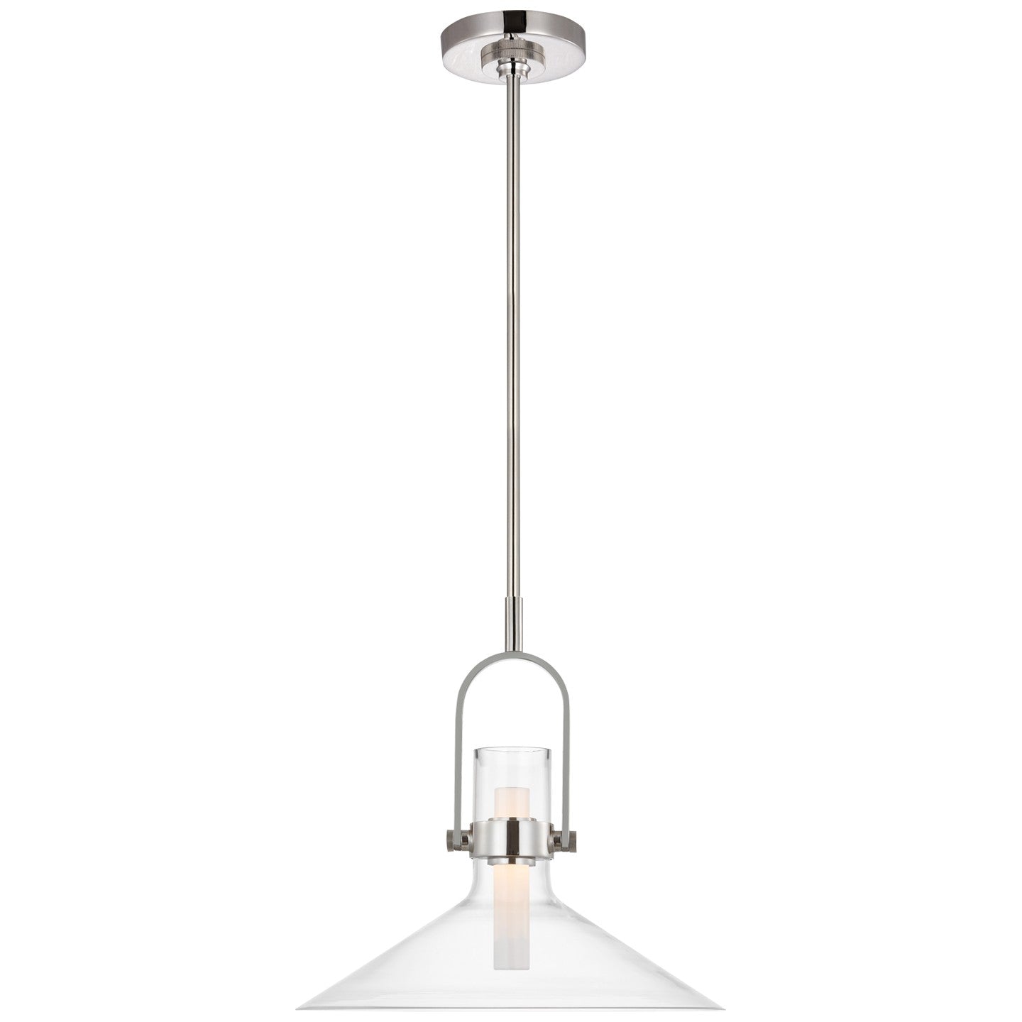 Visual Comfort Signature - IKF 5450PN-CG - LED Pendant - Larkin - Polished Nickel