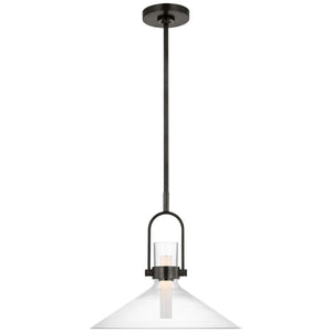 Visual Comfort Signature - IKF 5451BZ-CG - LED Pendant - Larkin - Bronze