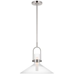 Visual Comfort Signature - IKF 5451PN-CG - LED Pendant - Larkin - Polished Nickel